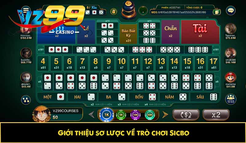 Sicbo là gì? Có bao nhiêu loại và kinh nghiệm chiến thắng 2 Giới thiệu sơ lược về trò chơi Sicbo